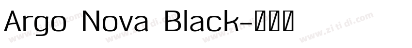 Argo Nova Black字体转换